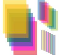 20 Coloured Dyslexia Overlays, 3 Sizes Reading Rulers, A4 Tinted Sheets
