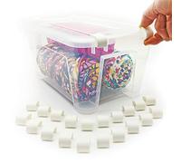 20 Compatible Locking Clips for Box Samla Box with Lid - Sealing Clips Samla Box Transparent Compatible - Only Suitable for Samla Boxes Closure, Plastic Box with Lid Models 5L, 11L, 22L (20)