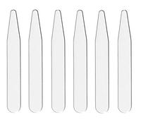 20 Count 2.2" 2.5" 2.7" 3" Inch Metal Collar Stays Stainless Steel, 3", Stainless Steel