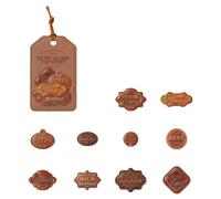 20-Count Aged Appearance Cardstock Labels Stylish 10 Design Scrapbook Sticker for Journals and Reminders Scrapbooking Supplies