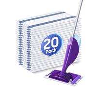 20 Count Disposable Mop Pads Refill for Swiffer WetJet Spray Mop, Wet Jet Mopping Pad Refill for Multi Surface Hardwood Floor Cleaning - Thickness & Absorbent