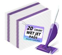 20 Count Mopping Pad for Wet Jet Mop Disposable Wetjet Pads Refills Replacement for Swiffer Wet Pads Refill Compatible with Swiffer Wet Jet Pads Thickness & Absorbent for Household Multi-Surface