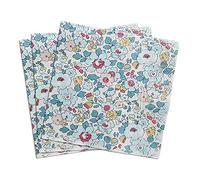 20 Count Paper Napkins Vintage Floral Pattern,Printting Peony Birds Decorative Decoupage Dinner Tea Party Shower Serviettes, Little Blue Floral