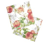20 Count Paper Napkins Vintage Floral Pattern,Printting Peony Birds Decorative Decoupage Dinner Tea Party Shower Serviettes, Chinese Rose