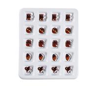 20 Crystal Nail Jewels Make You Stand Out; Easy to Install and Remove Manicure Design Nail Art Jewelry Making