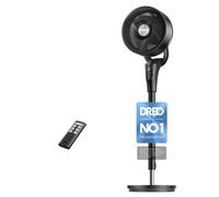 20 dB Silent Standing Fan for Bedroom, 42" Pedestal Fans with Remote, 90°