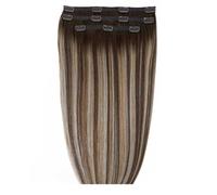 20" Deluxe Remy Instant ClipIn Hair Extensions Melrose Brown