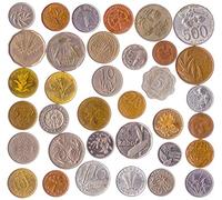 20 Different Coins With Plants: Trees, Grasses, Flowers, Leafs, Grains, Fruits, Blossoms