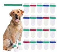 20 Disposable Dog Paw Protectors Adjustable Velcro Socks for Small Medium Large Dogs Indoor Outdoor Walking Footmuffs (M (16-33 lb) 20)