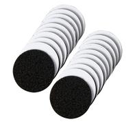 20 Double-Sided Velcro Pads, Round Extra-Strong Adhesive Mounting Pads, 60 Mm, Self-Adhesive, For Walls, Floors, Doors, Plastic, Glass, Metal