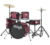 Stagg 5pc 20 Drum Kit Wine Red