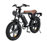 20” Electric Bike, 20 Inch E Bike, Hybrid Bike, Adult Bicycle, 48V 15AH Battery, Brushless Motor, LCD Display, 7 Gear, Rear Seat, Throttle, Suspension, Disc Brakes, Headlight, Indicators