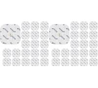 20 Electrodes Compatible with COMPEX - TENS EMS Pads Easy snap 5x5cm - Button Connection 3.75mm - axion Brand Quality (Pack of 2)
