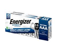 20 Energizer Ultimate Lithium AAA Batteries - Long Lasting Ministilo Batteries for Cameras, Watches, Torches