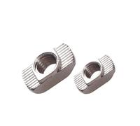 20 EU Series M3 M4 M5 Nickel Plated T Nut Hammer Head Fasten Nut For Aluminum Extrusion Profile 2020 Series Slot Groove T Slot(M4)