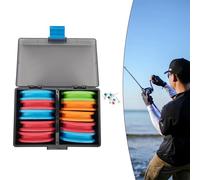 20 EVA Foam Fishing Rig Winders in Storage Case, Lightweight and Portable