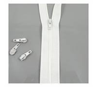 20 Extra Zip Sliders for No.3 Continuous ZIPS*26 Colours* Zipper FASTENINGS ONLY! (Off White H102)