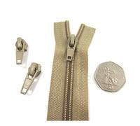 20 Extra Zip Sliders for No.5 Continuous ZIPS*26 Colours* Zipper FASTENINGS ONLY! (Light Beige NO5308)