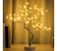 20'' Fairy Light Spirit Easter Tree,108 LED Warm White Light Starry Copper String Tree Lamp USB or Battery Operated Bedside Lamp, Tree Branch Lights Decor for Easter Decoration