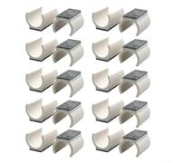 20 Felt U-Shaped Chair Gliders for Sustained Floor Integrity and Reduced Audible from Chair Position Changes Indoors (White)