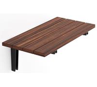 20" Folding Premium Quality Teak Wood Wall Mounted Shower Seat, Handmade Foldable Bench, Durable Compact Bathroom Stool, ADA Compliant Inside Bath Chair Fold Down (Dark Natural)