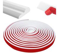 20 Ft x 0.9'' Self-Adhesive Chair Rail Molding Trim - Flexible 3D Wall Panel Decor, Easy Peel & Stick Decorative Wall Trim for Bedroom, Living Room, DIY Home Improvement