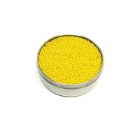 20 g Preciosa Seed Beads, 8/0 Bright Yellow (Rocailles Preciosa Seed Beads Bright Yellow)