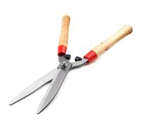 20" Garden Shears, Carbon Steel Garden Cutter for Hedges, Shrubs, and Grass, Hedge Shears with Wodden Handle, Ergonomic Non-Slip Handles & Anti-Rust Coating