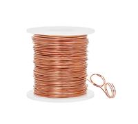 20 Gauge 0.8mm Aluminum Craft Wire for Jewellery Making, 328 Feet Bendable Metal Wire for Sculpting, Crafting, Modelling and Wrapping (Copper)