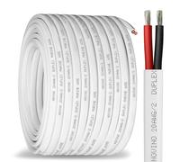 20 Gauge Marine Wire,20 AWG 200ft Duplex Marine Grade Wire Tinned Copper Boat Electrical Cable for Boat/Automotive/RV/Camper Outdoor Use