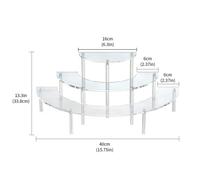20 Girds Acrylic Makeup Organizer Nail Art Storage Box & Transparent Removable Acrylic Cake Display Stand