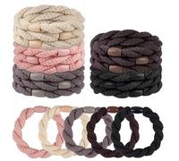 20 Hair Bands, Multi-Color Twist Shape, High Elasticity Without Strangling The Scalp, Daily Hairstyle Accessories, Simple Female Hair Rope.