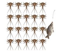 20 Handmade Ephemeral Fly Lures - Authentic Trout Nymphs, Bass & Salmon Fly Set | Precise Tied Fly Bait Set, Realistic Dry and Wet Fly Assortment