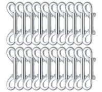 20 Heavy Duty Snap Hooks - 2.75 Zinc Alloy Trigger Bolt Clips With Spring Gates For Dog Leashes, Horse Tack, And Gate Latches