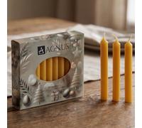 20 Honey Christingle Candles 4.5" 100% Honey Colour Baumkerzen Christingle Chime Pyramid Christmas Tree Candles - Smokeless, Dripless, - Household, Dinner, Kosher, Unscented, Clean