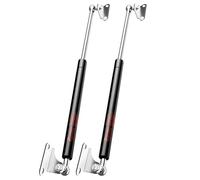 20 inch 10 lbs Gas Strut Shocks, 45 N Per Prop with L-Type Mounts for Cabinet Toy Box Toolbox Lid Trash Bin Dog House Door, ONLY FIT 8-13 LBS Weights, Set of 2, Black