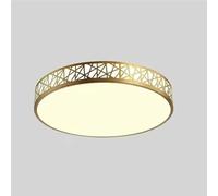 20 Inch 40cm Round Gold Flush Mount Ceiling Light Modern LED Fixture with Geometric Design 3 Selectable Color Temperatures Lighting for Bedroom Living Room Dining Room40CM 40CM