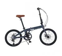 20-Inch 7-Speed Folding Bicycle, Ultra-Lightweight Aluminum Alloy Construction, Adjustable Handle Seat Height，Suitable for Commuting by Both Men and Women. Dark Gray