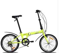 20 Inch Adult Folding bike, 6-Speed Carbon Steel Lightweight Folding Bicycle Dual V-brake Heavy Duty Pedal Bike for Men and Women,Folding City Bicycle Lightweight Aluminium Frame Foldable Bike