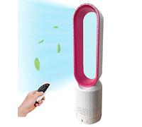 20 Inch Bladeless Modern Fan Air Cooling Purification Leafless Electric,Powerful with Remote Control,8 Speeds,120min Timer,90° Oscillating Tower,Mute Filter Cycle