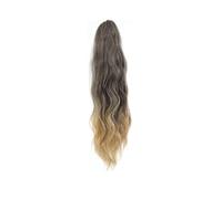 20 Inch Claw Clip Drawstring Ponytail Hair Extensions for Womenm,Long Curly Wavy Ponytail Natural Wavy Synthetic Hairpiece for Women Hair Extension for Daily Use(4T22)