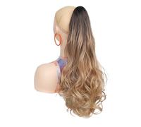 20 Inch Claw Clip Ponytail Extension for Women, Multi Layered Fluffy Thick Wavy Jaw Clip in Fake Pony Tails, Fake Hair Soft Synthetic Hairpiece for Daily Use(6T12BT15M18)