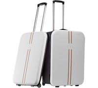 20 Inch Collapsible Luggage, Sturdy Durable Aesthetic Design, Smooth Silent Wheels, Folding Trolley Suitcase for Travel Business Color A