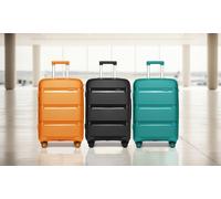 20-inch Colourful PP Hard Shell Suitcase Hand Luggage: Green