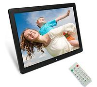 20 Inch Digital Picture Frame with 1440X900 IPS Touch Screen, Motion Sensor, Support Auto-Rotate Electronic Picture Frame Video Calendar Clock Auto On/Off Timer,Black