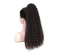 20 Inch Drawstring Ponytail Extension For Women Deep Curly Synthetic Mixed With Human Hair Hairpieces Afro Kinky Curly Pony Tail For Daily Use Hair Extension for Daily Use(6)