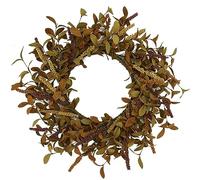 20 inch Fall Wreath Autumn Eucalyptus Wreath Harvest Wreath with Eucalyptus Leaves,Mixed Grain for Front Door Farmhouse Indoor Outdoor Festival Home Thanksgiving Decor