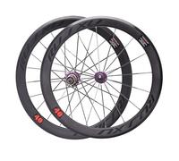 20 Inch Foldable Bike Wheelset 406/451 BMX V/C/Rim Brake Rim Quick Release 74/130MM For 8/9/10/11/12 Speed Cassette Bicycles Wheelset(Purple_406)