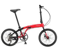20-inch Folding Bike, Front And Rear Frame Made Of Carbon Steel, Variable 9-speed Bicycle For Adults, Super Lightweight For Students(D)