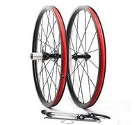 20 Inch Folding Bike Wheelset 406/451 BMX V Brake Sealed Bearing Support 7-8-9-10-11 Speed Cassette Quick Release Front 74mm Rear 130mm Front/Rear Wheel 16/24H